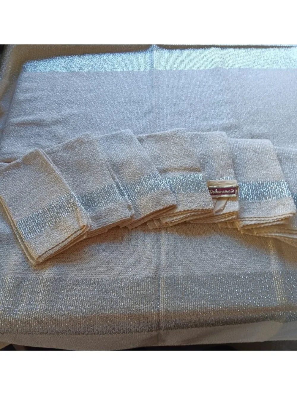 Dohrmann's Fine Linen Luxury Tablecloth 9 Napkins Set Entertaining 105